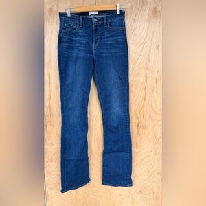 JEN7 7 For All Mankind Slim Bootcut Jeans Women's sz 6 Dark Wash retro boho